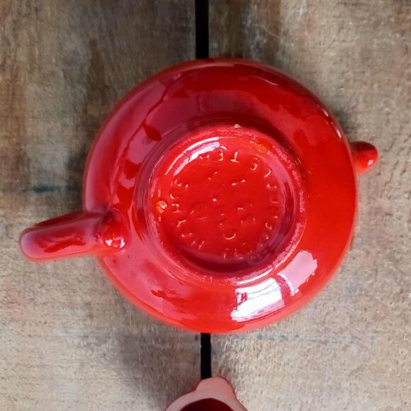 Vintage Hayhoe Flowerdale Single Serve Small Red Ceramic Teapot, Canada Pottery - Picture 9 of 10